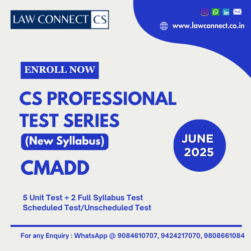 CS PROFESSIONAL TEST SERIES - CMADD