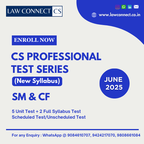 CS PROFESSIONAL TEST SERIES - SM & CF