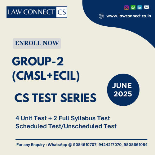 CS EXECUTIVE TEST SERIES - GROUP 2 (JUNE 2025)