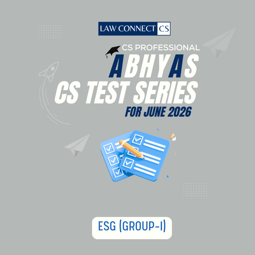 CS Professional Test Series – ESG (June 2026)