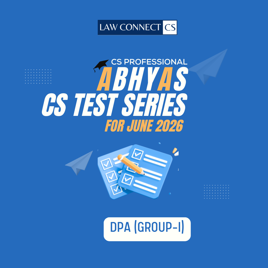 CS Professional Test Series – DPA (June 2026)