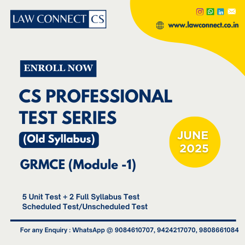 CS PROFESSIONAL TEST SERIES (OLD SYLLABUS) - GRMCE