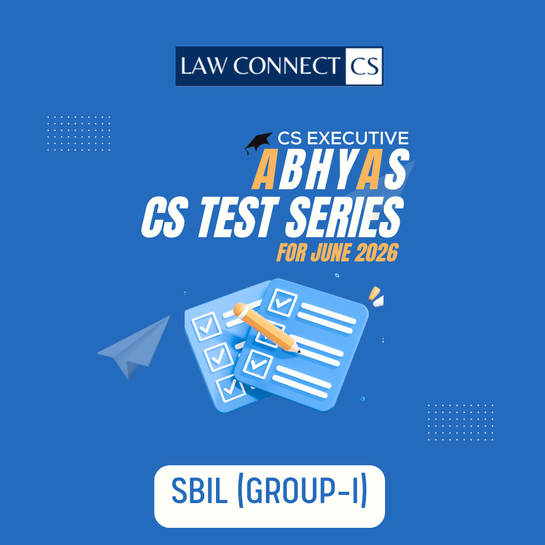 CS Executive Test Series - SBIL (June 2026)